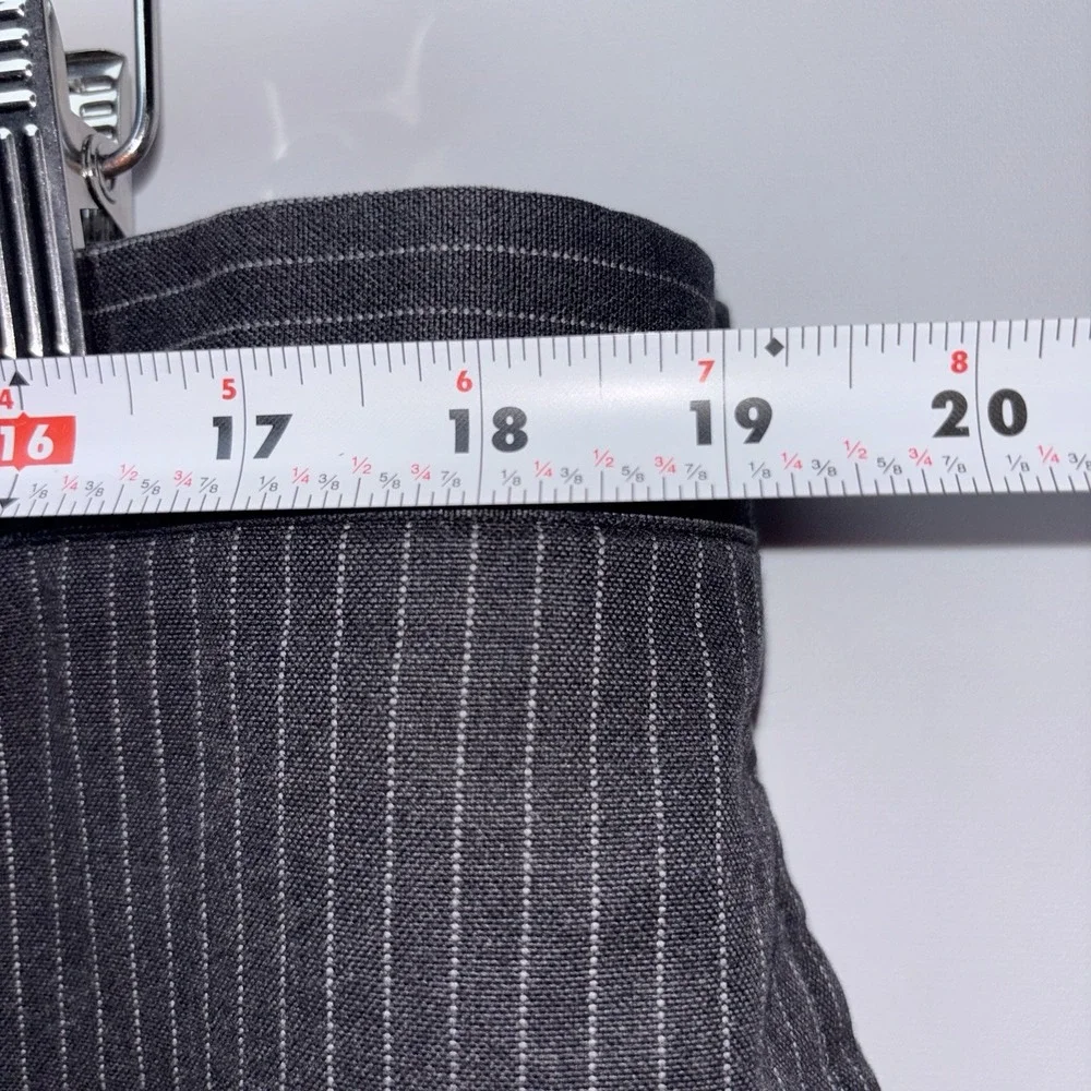 Banana Republic Tailored Fit Men's Wool Dress Pants Gray Pinstripe 32x30
